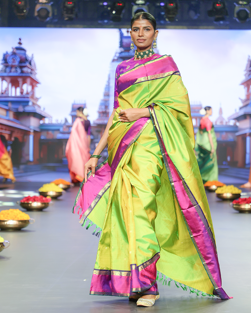 Light Green Kanjivaram Saree