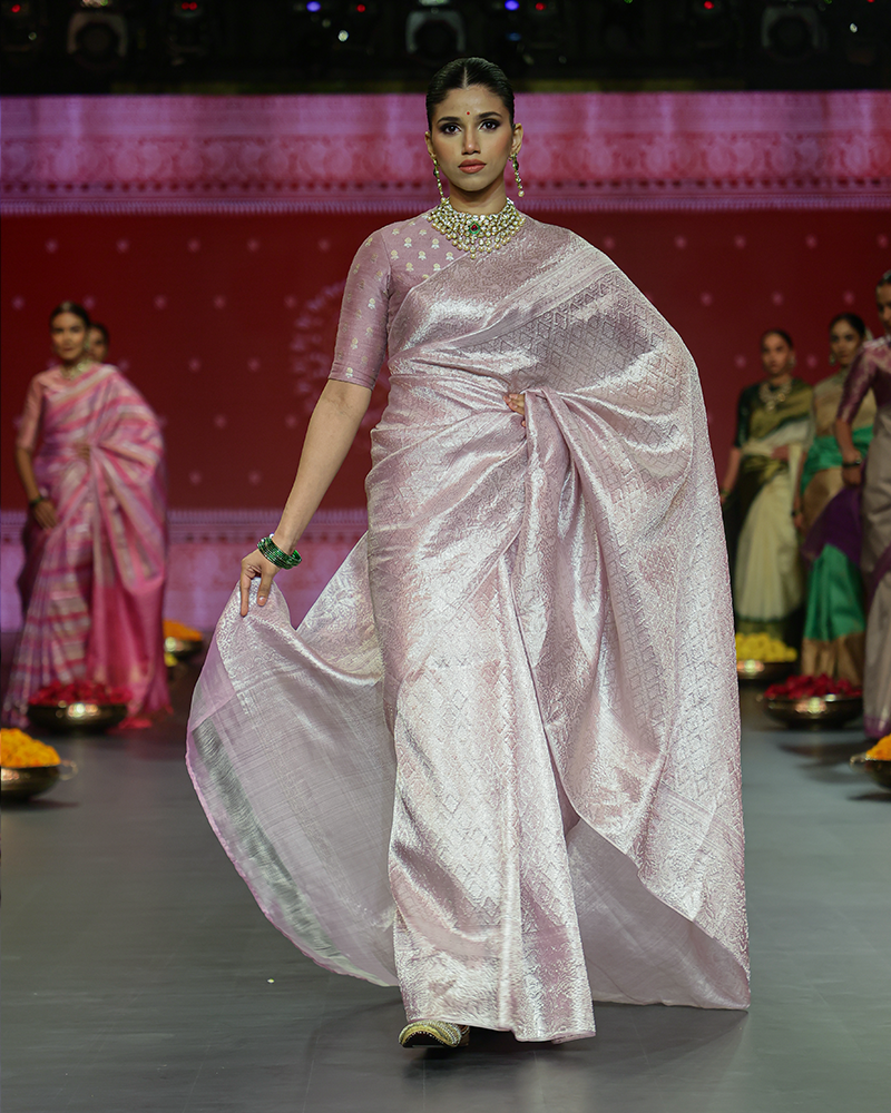 Light Lavender Kanjivaram Saree