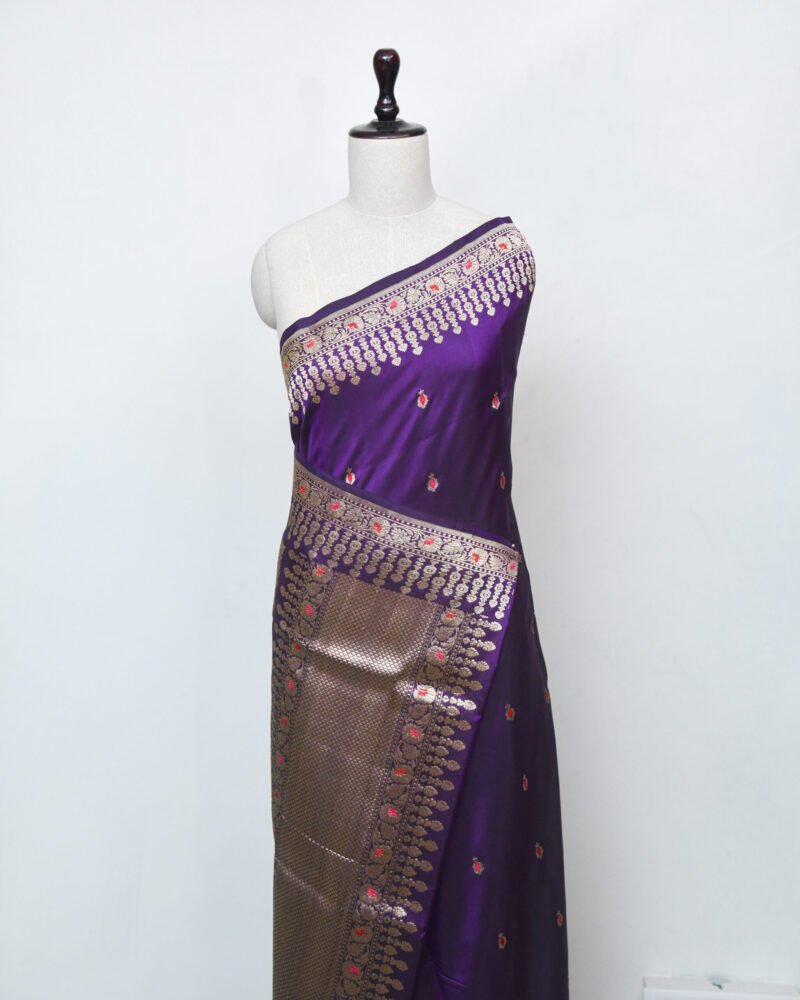 Royal Purple Silk Saree