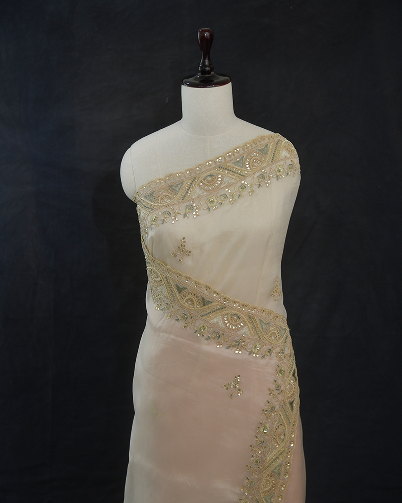Off-White Designer Saree