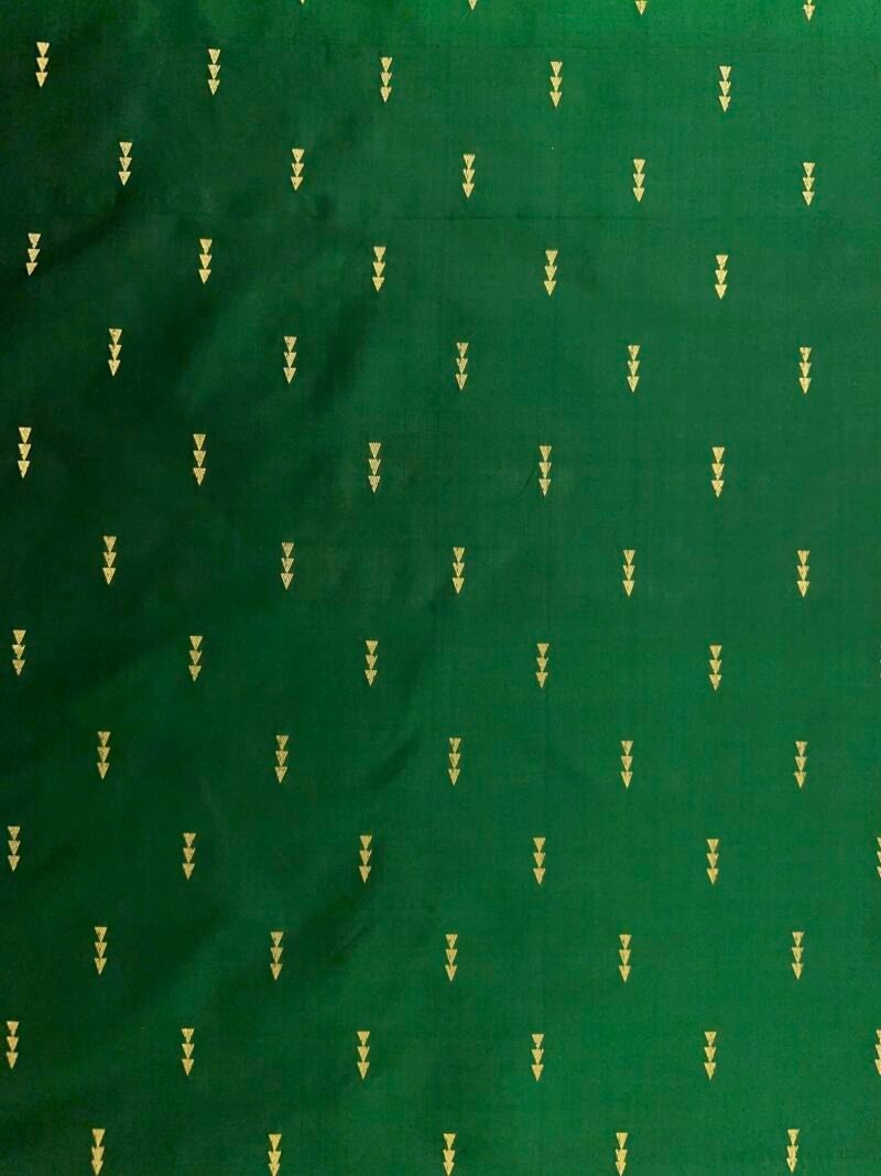 Bottle Green Silk Fabric - Image 2