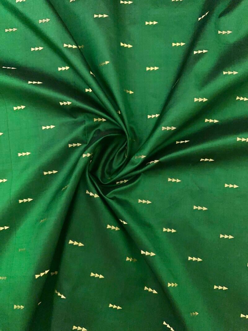 Bottle Green Silk Fabric