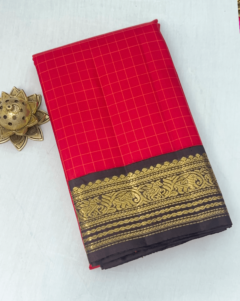 Red Vintage Kanjivaram Saree
